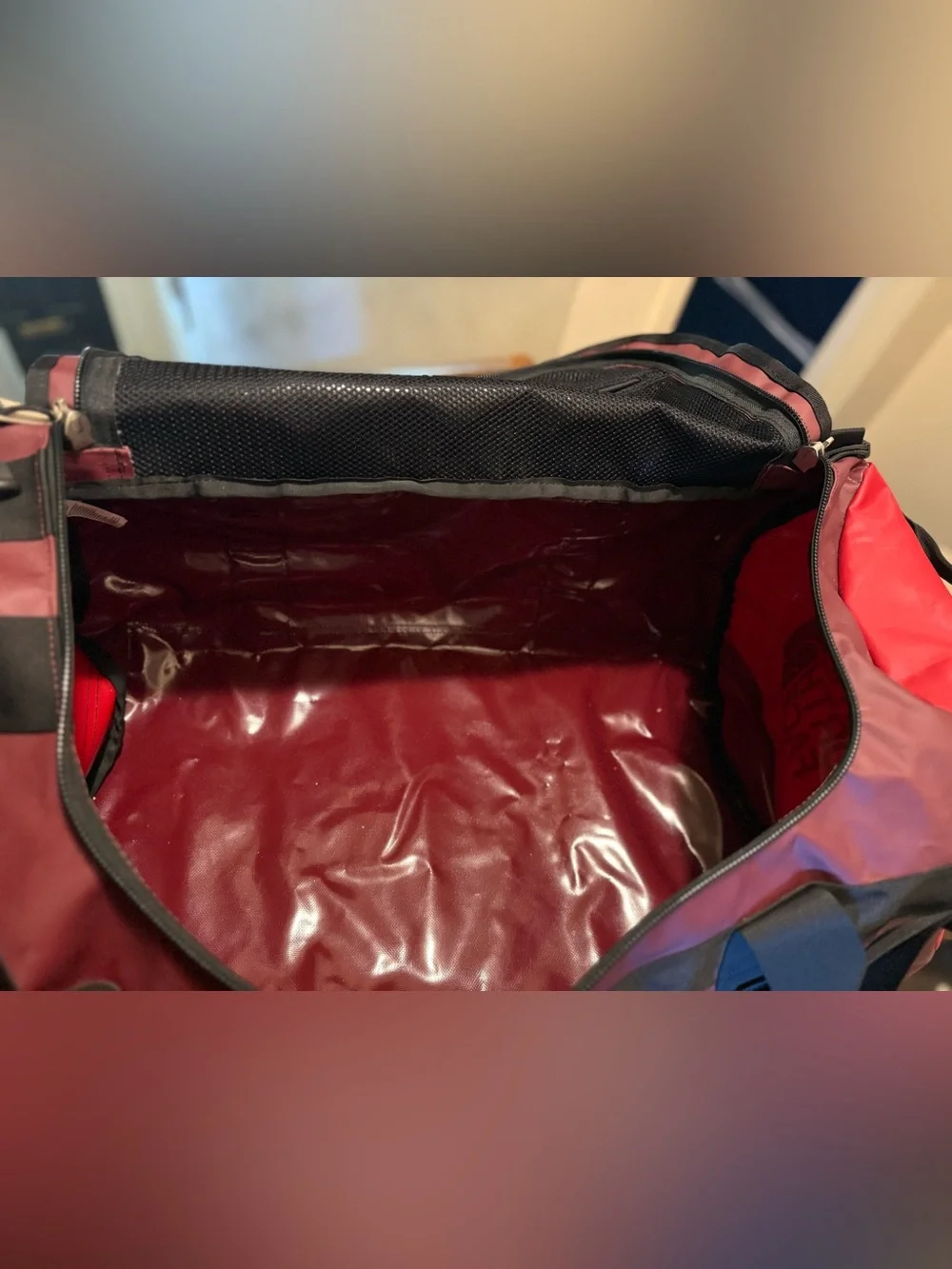The North Face Red and Black Men’s Duffel Bag